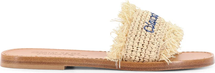 Dsquared2 Summer Lovers Natural Rafia Flat Sandals