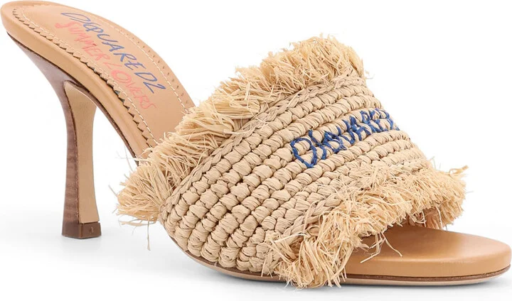 Dsquared2 Summer Lovers Rafia Sandals - Image 2