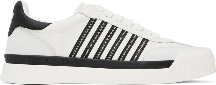 Dsquared2 White & Black New Jersey Sneakers