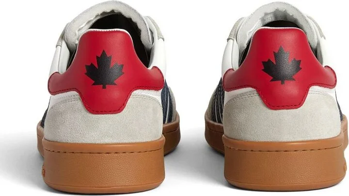 DSQUARED2 White Calfskin 'Boxer' Sneakers - Image 3