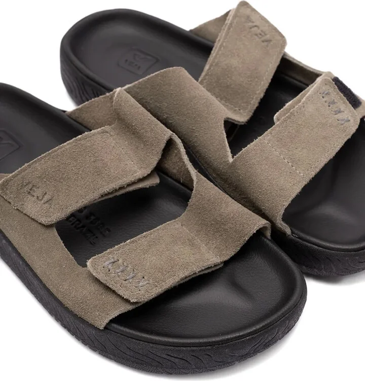 Dual-Strap Suede Sandals - Image 4