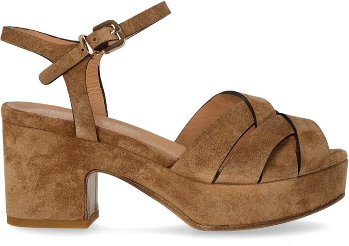 Duccio Del Duca Brown Heeled Sandal