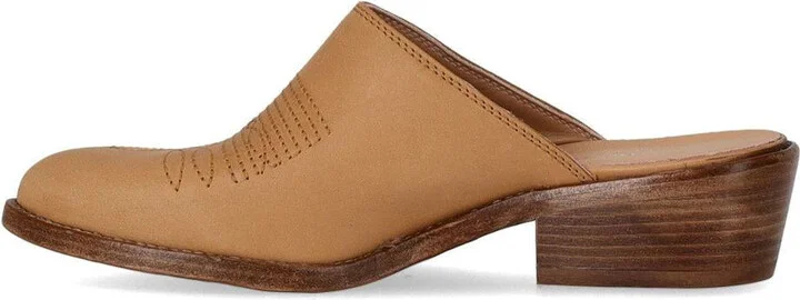 Duccio Del Duca Maverik Western Tan Mule - Image 3