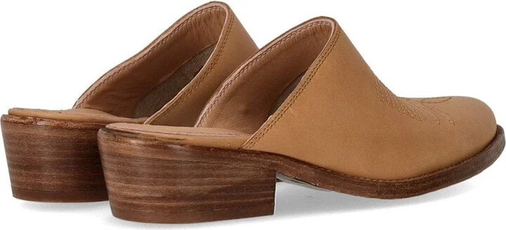 Duccio Del Duca Maverik Western Tan Mule - Image 4
