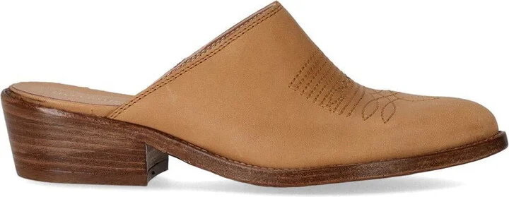 Duccio Del Duca Maverik Western Tan Mule