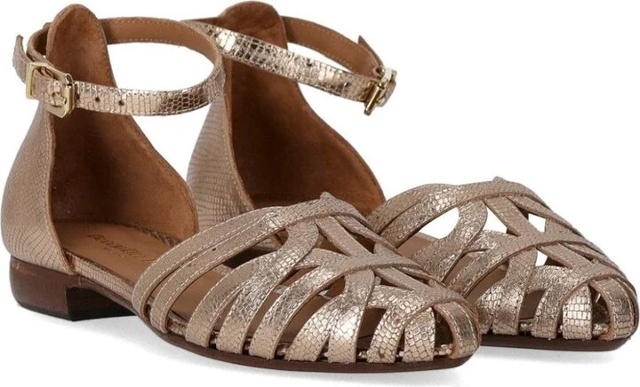 Duccio Del Duca Rose Gold Flat Sandal - Image 2