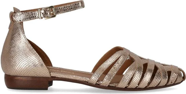 Duccio Del Duca Rose Gold Flat Sandal