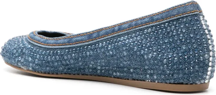 Duchess denim ballerina shoes - Image 3