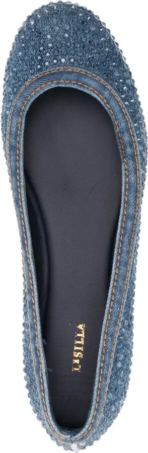 Duchess denim ballerina shoes - Image 4