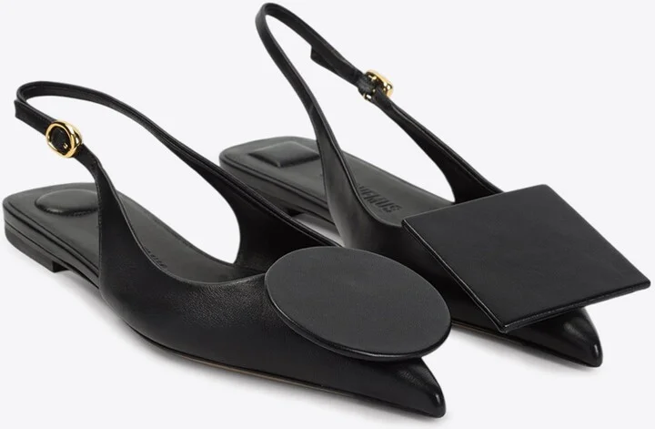 Duelo P Leather Slingback Flats - Image 2