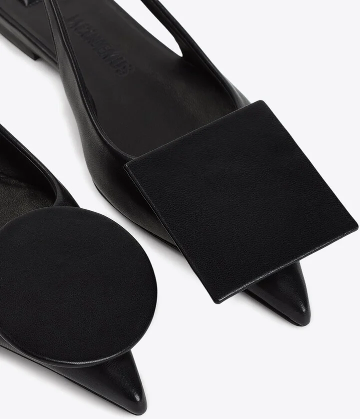 Duelo P Leather Slingback Flats - Image 3