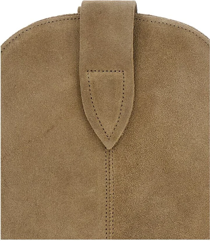 'Duerto' Beige Western Style Boots In Suede Woman Isabel Marant - Image 4