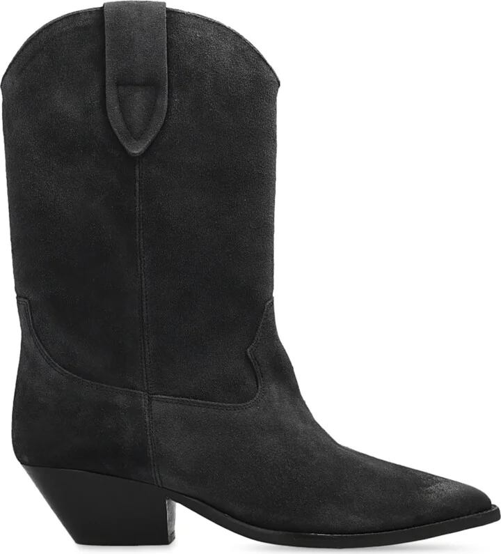 ‘Duerto’ Heeled Ankle Boots, , - Grey