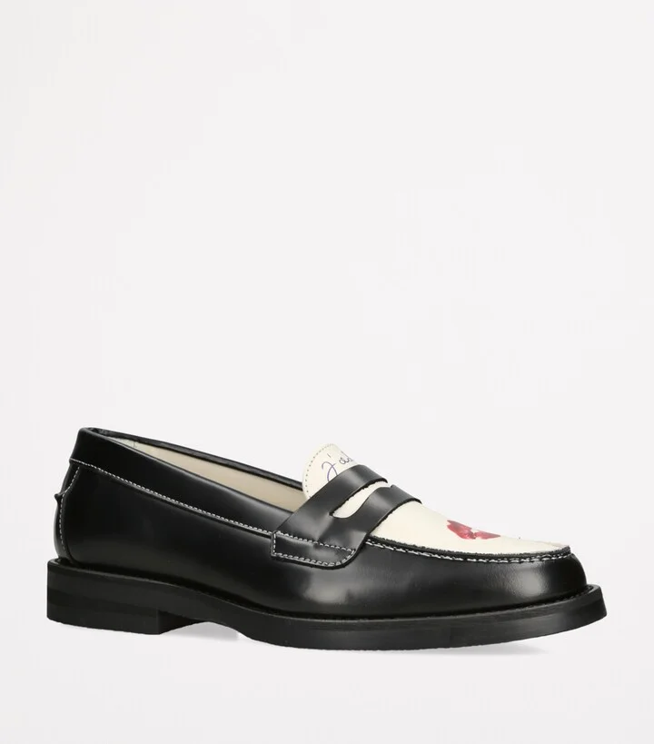 DUKE & DEXTER Leather Kiss Wilde Penny Loafers - Image 3