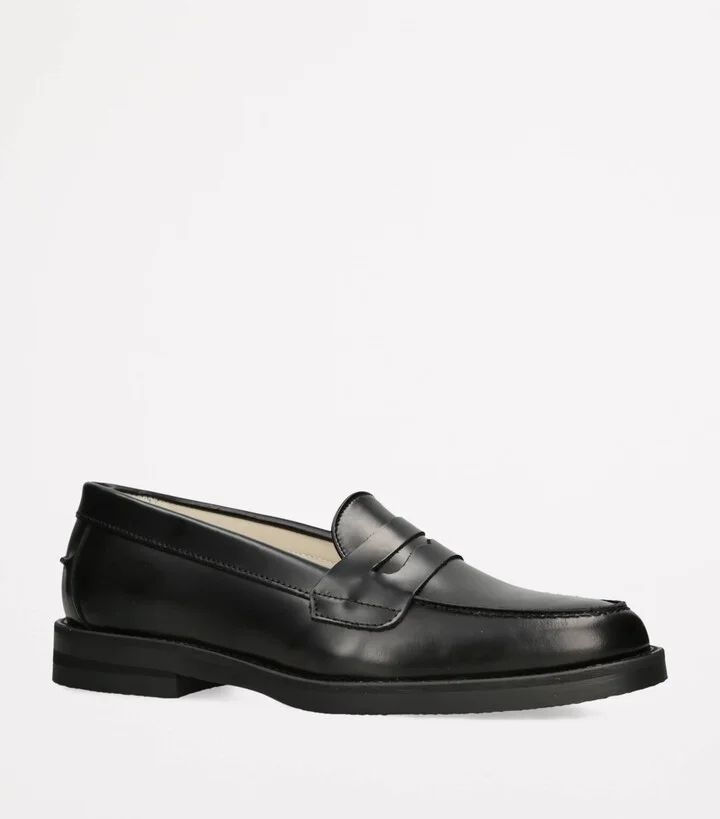 DUKE & DEXTER Leather Wilde Penny Loafers - Image 3