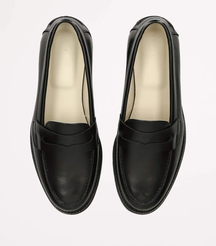 DUKE & DEXTER Leather Wilde Penny Loafers - Image 4