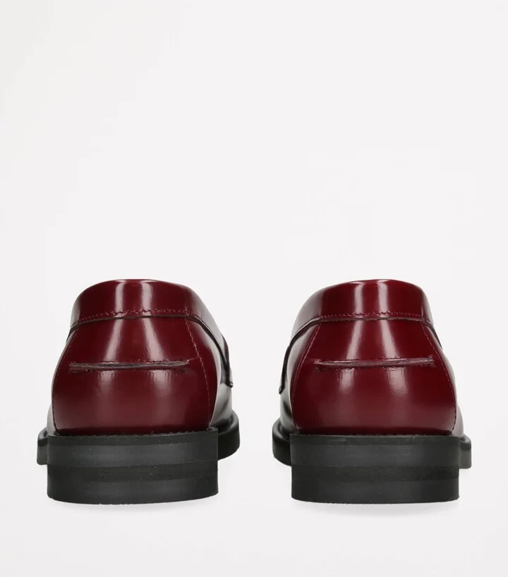 DUKE & DEXTER Leather Wilde Penny Loafers - Image 2