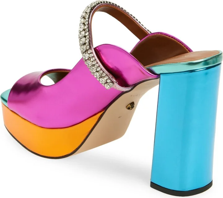 Duke Platform Peep Toe Mule - Image 2