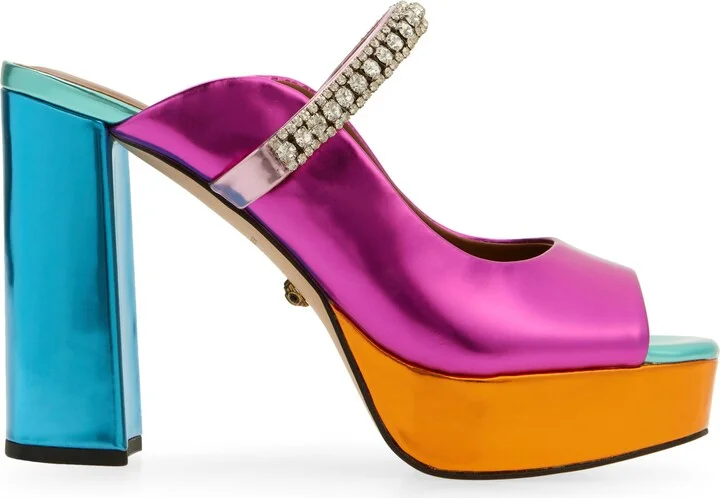 Duke Platform Peep Toe Mule - Image 4