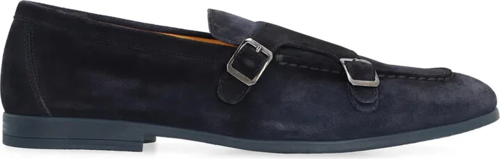 Duke suede monk-strap loafers