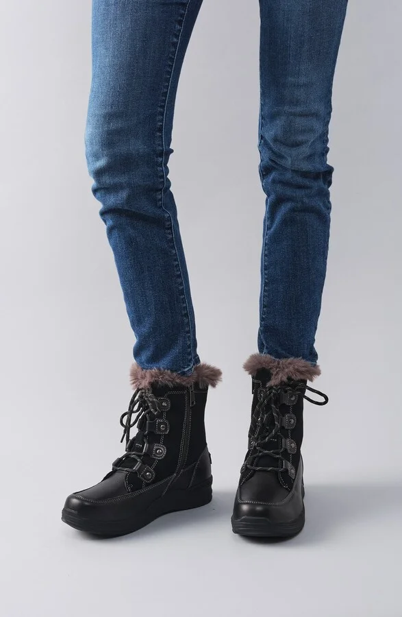 Dulcie Faux Fur Trim Bootie - Image 10