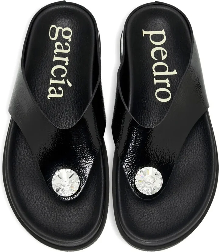 Duna crystal-embellished thong sandals - Image 2