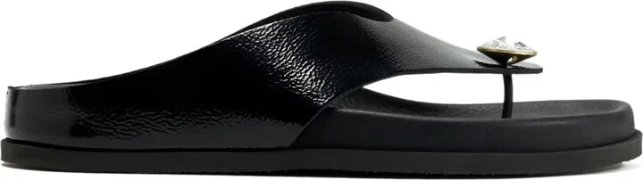 Duna crystal-embellished thong sandals