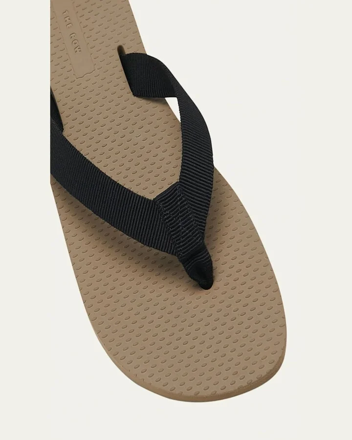 Dune Cotton Flat Thong Sandals - Image 2
