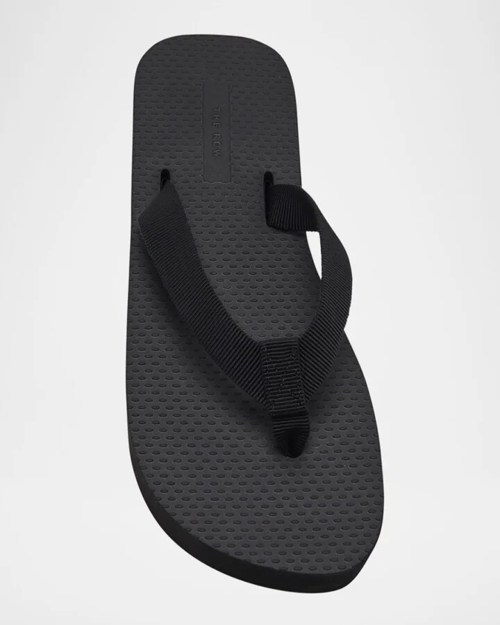 Dune Cotton Flatform Thong Sandals - Image 4