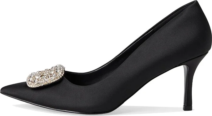 Dune London Aquamarine High Heels Black Satin : 36 (US Women's 6) B - Medium, Leather/Rubber - Image 6