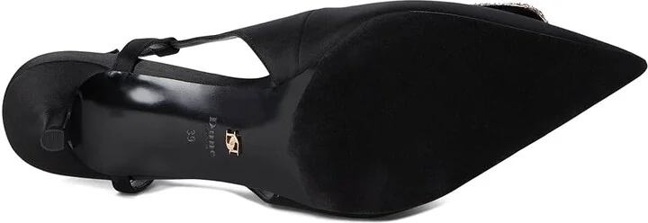 Dune London Centrepiece High Heels Black Satin : 36 (US Women's 6) B - Medium, Leather/Rubber - Image 3