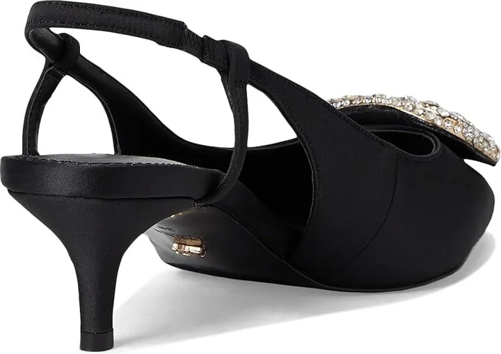 Dune London Centrepiece High Heels Black Satin : 36 (US Women's 6) B - Medium, Leather/Rubber - Image 4