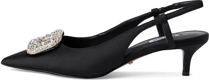 Dune London Centrepiece High Heels Black Satin : 36 (US Women's 6) B - Medium, Leather/Rubber - Image 6