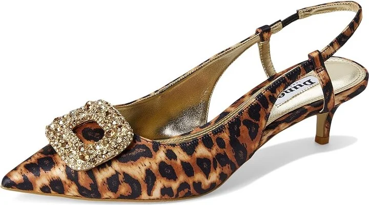 Dune London Centrepiece High Heels Leopard Fabric : 39 (US Women's 9) B - Medium, Leather/Rubber - Image 5