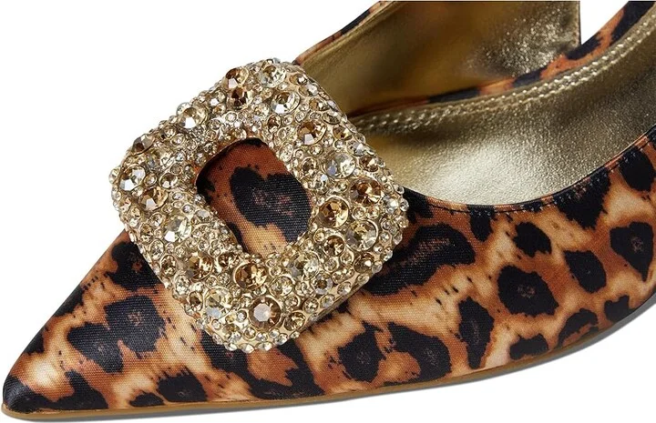 Dune London Centrepiece High Heels Leopard Fabric : 39 (US Women's 9) B - Medium, Leather/Rubber - Image 7