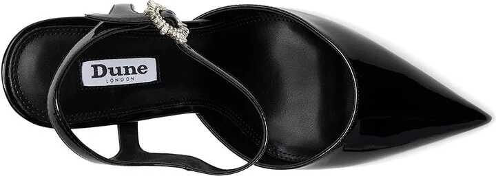 Dune London Channel High Heels Black Patent : 40 (US Women's 10) B - Medium, Leather/Rubber - Image 2