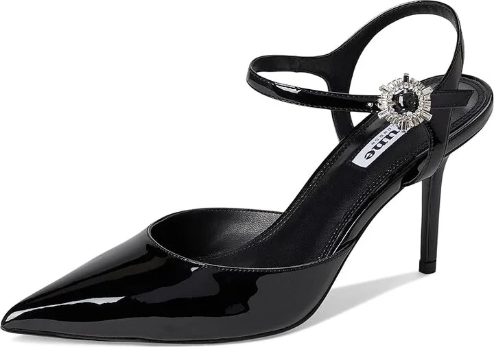 Dune London Channel High Heels Black Patent : 40 (US Women's 10) B - Medium, Leather/Rubber - Image 5