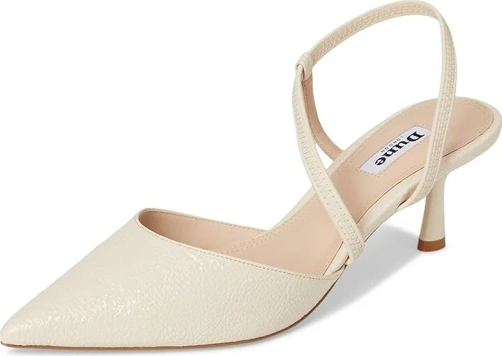 Dune London Citrus High Heels Ecru : 39 (US Women's 9) B - Medium, Suede - Image 5