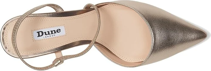 Dune London Citrus High Heels Gold : 37 (US Women's 7) B - Medium, Suede - Image 2