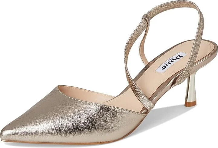 Dune London Citrus High Heels Gold : 37 (US Women's 7) B - Medium, Suede - Image 5