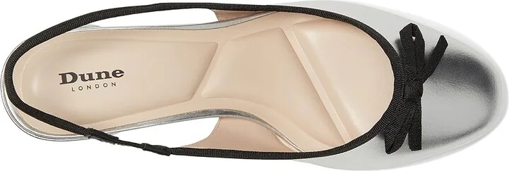 Dune London Classy High Heels Silver : 41 (US Women's 11) B - Medium, Leather - Image 2