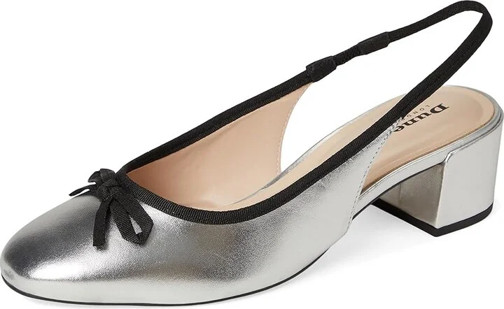 Dune London Classy High Heels Silver : 41 (US Women's 11) B - Medium, Leather - Image 5