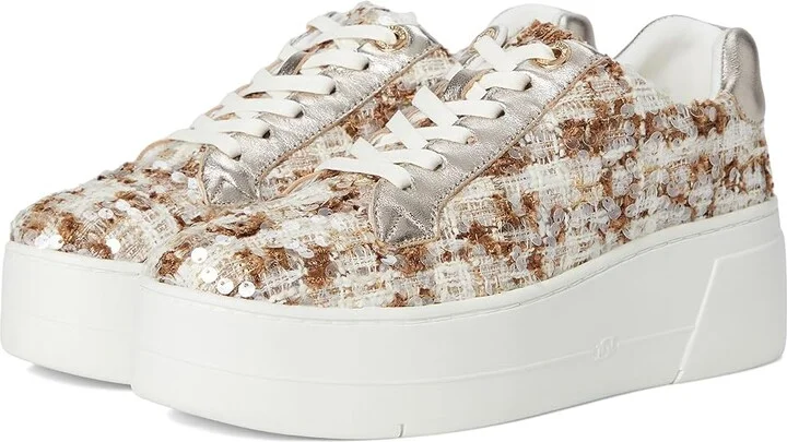 Dune London Episode 2 Women's Shoes Brown Fabric : 39 (US Women's 9) B - Medium, Leather