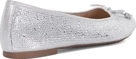 Dune London Hallis Women's Flat Shoes Silver Diamantes : 36 (US Women's 6) B - Medium, Leather/Rubber - Image 3