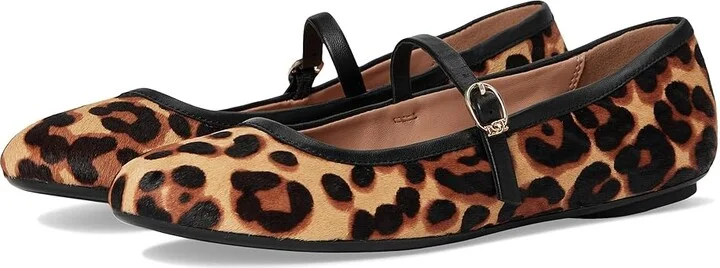 Dune London Heida Women's Flat Shoes Leopard Print Leather : 39 (US Women's 9) B - Medium, Leather/Rubber