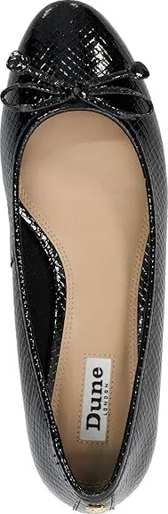 Dune London Hollies High Heels Black Synthetic Reptile : 39 (US Women's 9) B - Medium, Leather/Rubber - Image 2