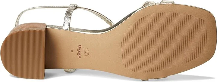 Dune London Jaskell Women's Wedge Shoes Gold : 36 (US Women's 6) B - Medium, Leather - Image 3