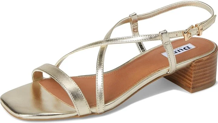 Dune London Jaskell Women's Wedge Shoes Gold : 36 (US Women's 6) B - Medium, Leather - Image 5
