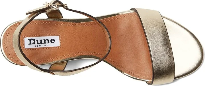 Dune London Jelly Women's Wedge Shoes Gold : 36 (US Women's 6) B - Medium, Leather/Rubber - Image 2