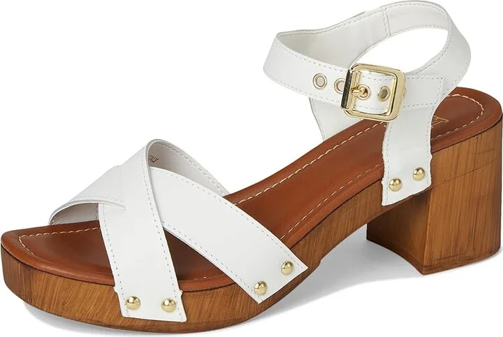 Dune London Judies Women's Wedge Shoes White : 37 (US Women's 7) B - Medium, Leather - Image 5